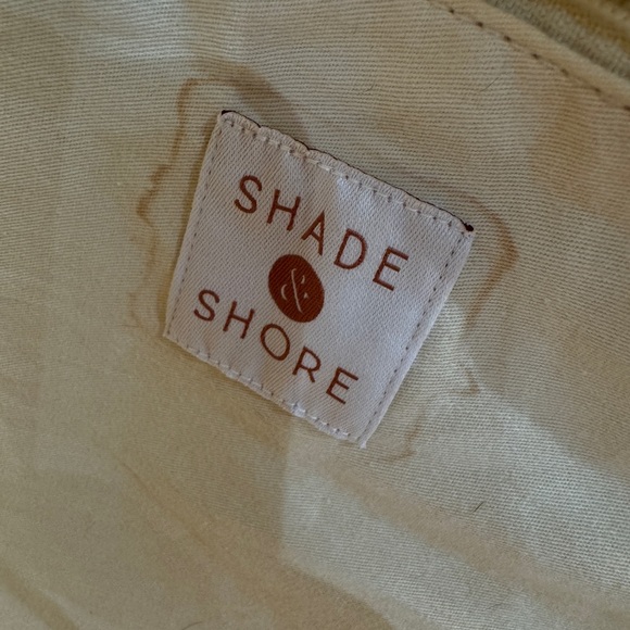Shade and Shore Beach Bag Large Orange and Cream - Picture 8 of 8